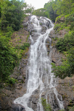 Sarika Waterfall is beutiful landmark in thailand