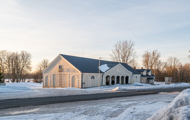 Barn in winter