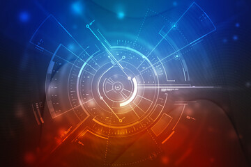 Binary Code Background, Digital Abstract technology background, flowing number one and zero text in binary code format in technology background. Internet Big data Concept