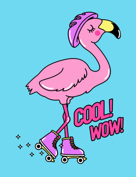 FLAMINGO PATINANDO 