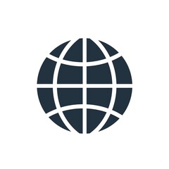 Internet web icon.  in trendy flat style isolated on white background.  Website symbol for your website design, logo, app, UI.  Vector illustration.