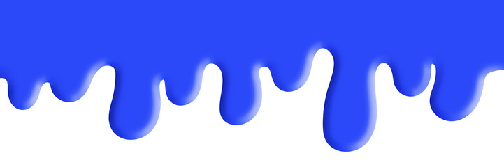 Paint drips, white background. Vector design, banner.