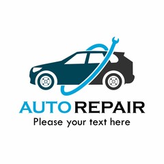 Auto repair logo template illustration