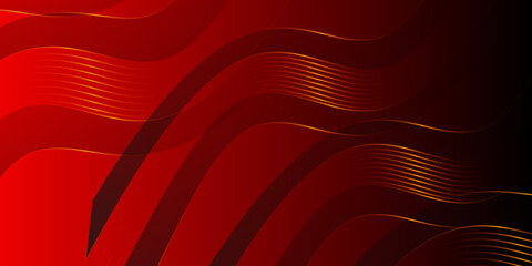 Red background with gold lines