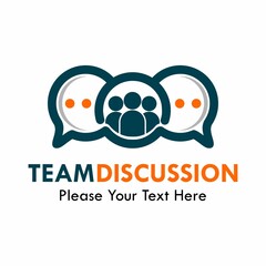 chat group logo template illustration