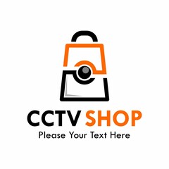 CCTV shop logo template illustration