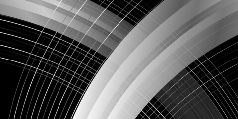 Fototapeta premium Abstract black and silver background