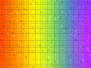 background in rainbow color with square structure