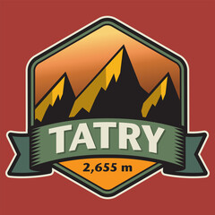 Emblem with the name of Tatra Mountains