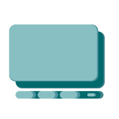 Stylish icon in paper sticker style Business interactive whiteboard. Team communication and project management concept. Cooperation, interaction of employees at work. Workflow and job organization 