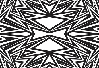 Abstract background with reflective tribal line pattern