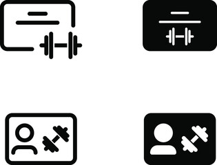 Fitness card icon