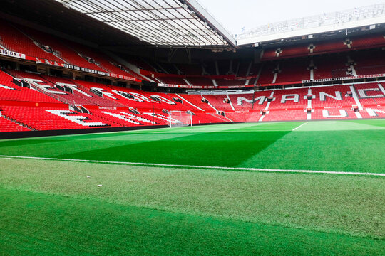  A beautiful picture of a five star Old Trafford Stadium and during stadium tour. It is home for Manchester United
