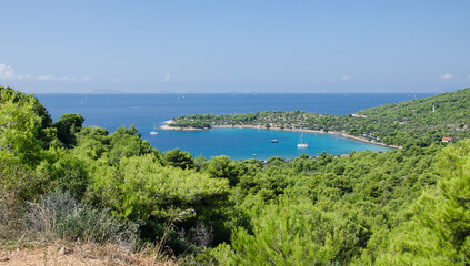 Naklejka na ściany i meble Bucht auf der Insel Murter in Kroatien