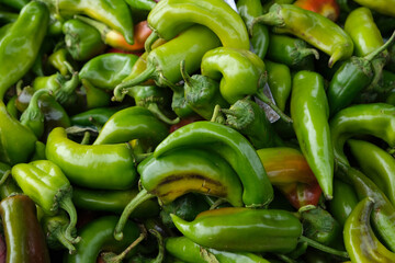 Both hot and sweet green peppers are indispensable in Turkish cuisine.