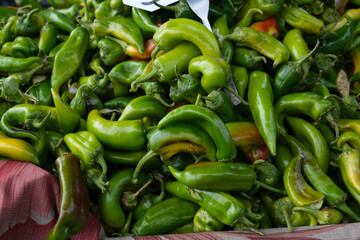 Both hot and sweet green peppers are indispensable in Turkish cuisine.
