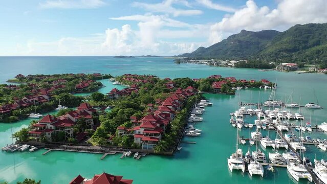 Eden Island. Seychelles. View from above. No filters