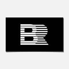 BR DELIVERY LOGO DESIGN VECTOR