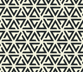Vector seamless pattern. Modern stylish texture. Repeating geometric background with triangles. 