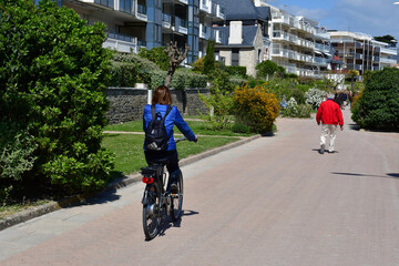 La Baule Escoublac, France - april 13 2017 : picturesque city in spring