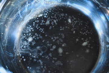 Dark blue circle grunge texture background