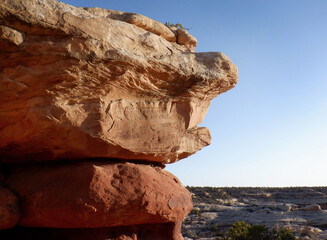 Curious cliff side rock formations in the Bears Ears wilderness area of Southern Utah.  