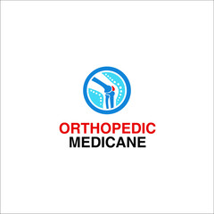orthopedic medicine  osteopathy design logo healthcare