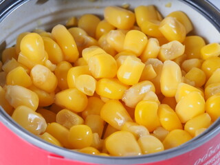 canned  sweet corn brand globe tin can