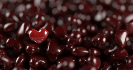 Ilustracion 3D para el día de San Valentín