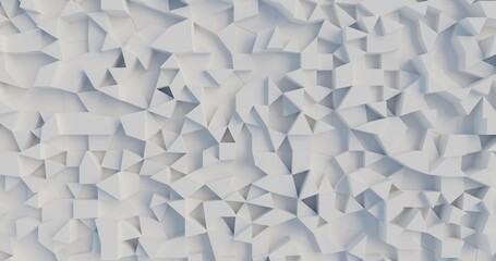 Fondo poligonal blanco abstracto en 3D