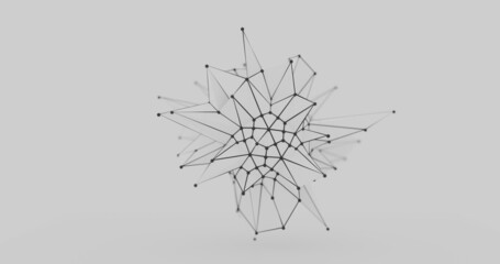 Creatividad abstracta malla alámbrica 3D