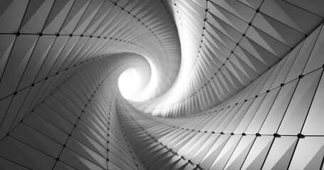 Naklejka premium Tunel 3D en perspectiva y con punto de fuga