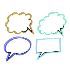 Set frames. Felt pen Illustration. Brown, green, violet and blue Illustration