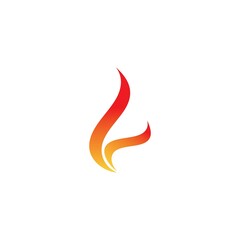 Fire flame vector illustration design template