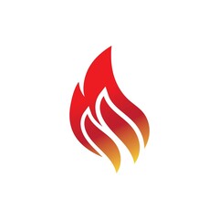 Fire flame vector illustration design template