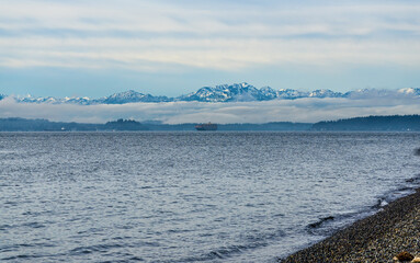 Shoreline Mountains Landscape 8