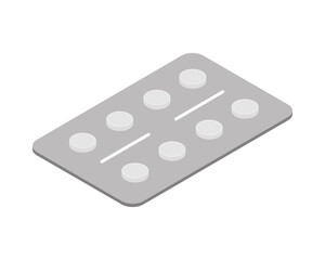 pills pharmacy isometric