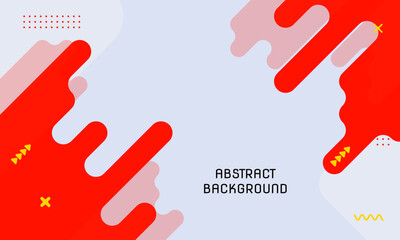 Liquid abstract background. red vector banner template for social media, web sites.