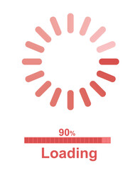 Loading icon set. vector illustration