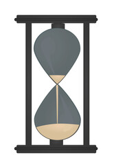 Simple sand clock. vector illustration