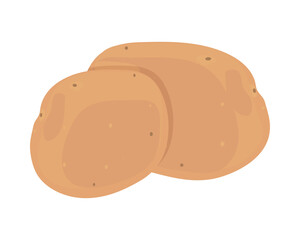 potatoes icon flat