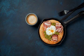 breakfast with savory dutch baby pancake - 491478140