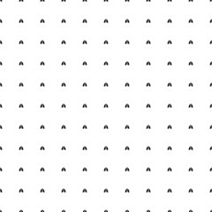 Square seamless background pattern from black lungs symbols. The pattern is evenly filled. Vector illustration on white background