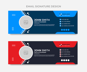 Elegant Corporate Minimal Email Signature Design Template for business and personal use.