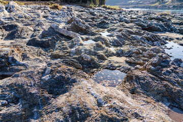 木曽川中流域チャート露出地帯