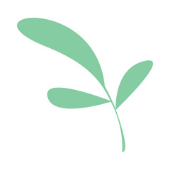 simple leaves, leaf graphic green color