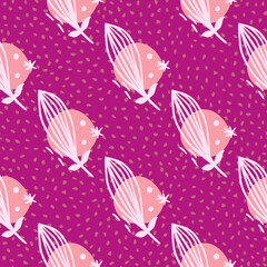 Creative leaves seamless pattern. Contemporary floral leaf wallpaper.