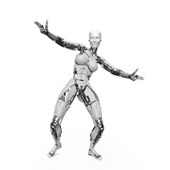 Fototapeta premium amazing robot is ready to fight