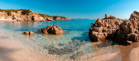 Sardegna, spiaggia di Portu s'ilixi, a Muravera, Italia, Europa 