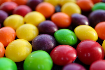 colorful round candy close up background wallpaper
